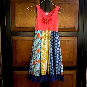 Giggle moon New Song momma tank floral bird dress small